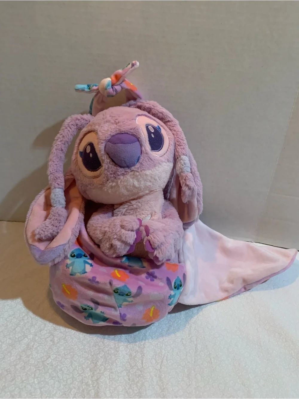 Disney Parks Babies Baby Angel Blanket Pouch Plush 10